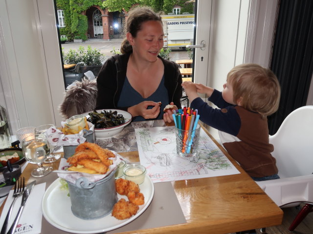 Sabine und Nils Skagen Fiskerestaurant in Kolding (28. Mai)