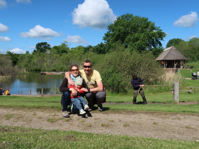 Sabine, Nils und ich im Sagnlandet Lejre (29. Mai)