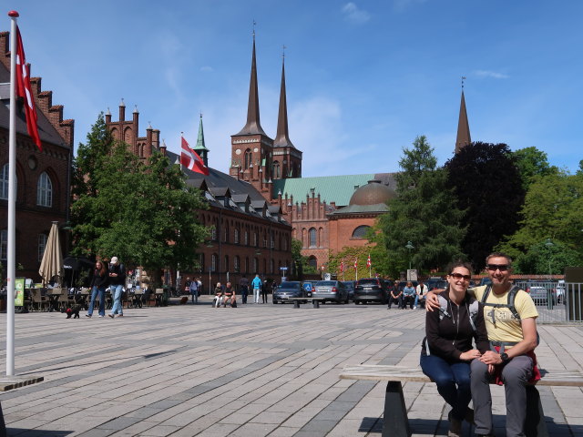 Sabine und ich am Stændertorvet in Roskilde (29. Mai)