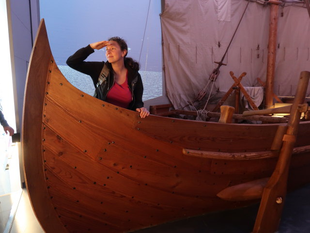 Sabine im Vikingeskibsmuseet in Roskilde (29. Mai)