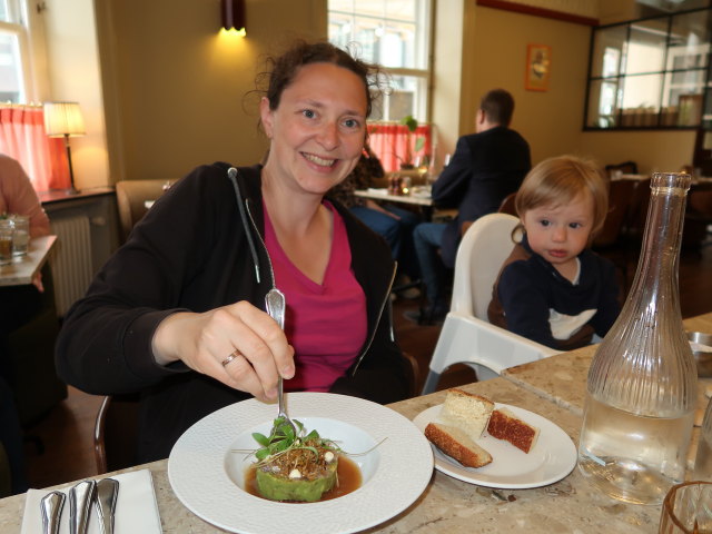 Sabine und Nils im Florentz Café & Brasserie in Roskilde (29. Mai)