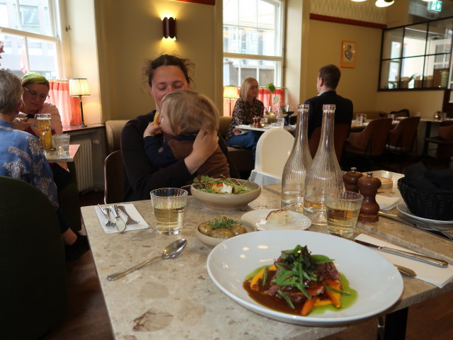 Sabine und Nils im Florentz Café & Brasserie in Roskilde (29. Mai)