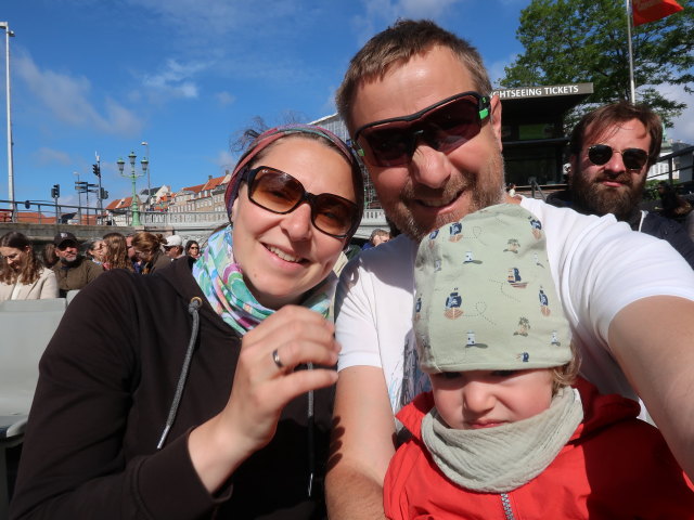 Sabine, ich und Nils am Ved Stranden in København (30. Mai)