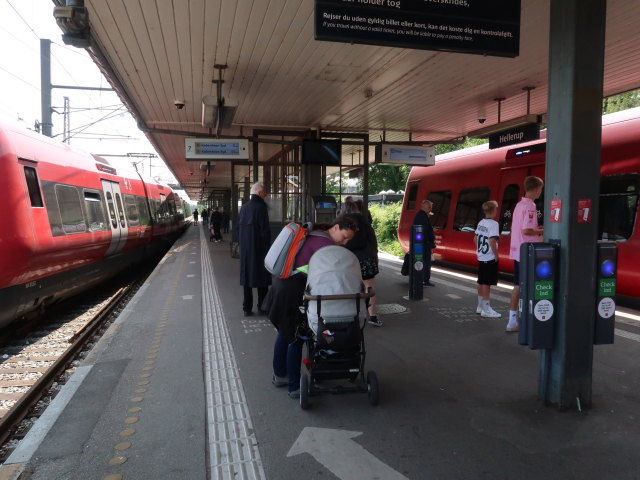Sabine in der Hellerup Station, 9 m (31. Mai)