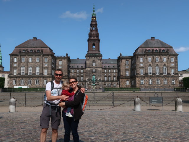 Ich, Nils und Sabine im Christiansborg Slot in København (31. Mai)
