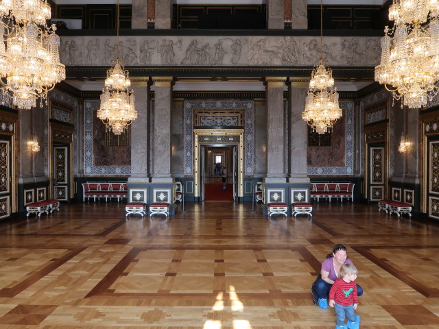 Sabine und Nils im Christiansborg Slot in København (31. Mai)