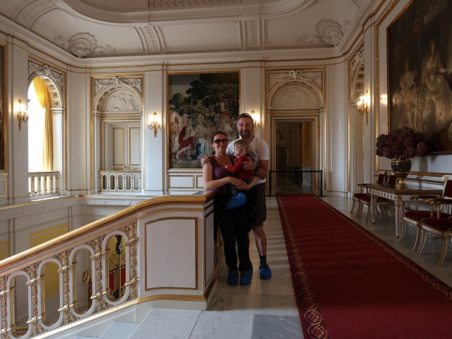 Sabine, Nils und ich im Christiansborg Slot in København (31. Mai)
