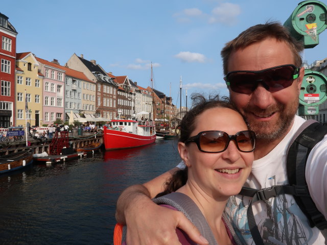Sabine und ich auf der Nyhavnsbroen in København (31. Mai)