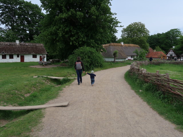 Sabine und Nils im Frilandsmuseet in Kongens Lyngby (1. Juni)