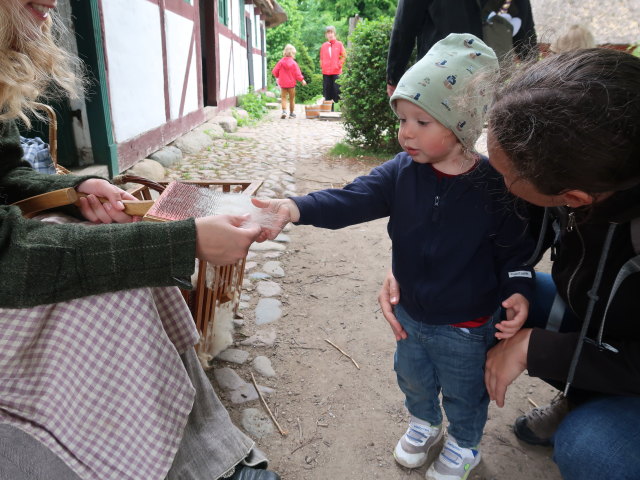 Nils und Sabine im Frilandsmuseet in Kongens Lyngby (1. Juni)