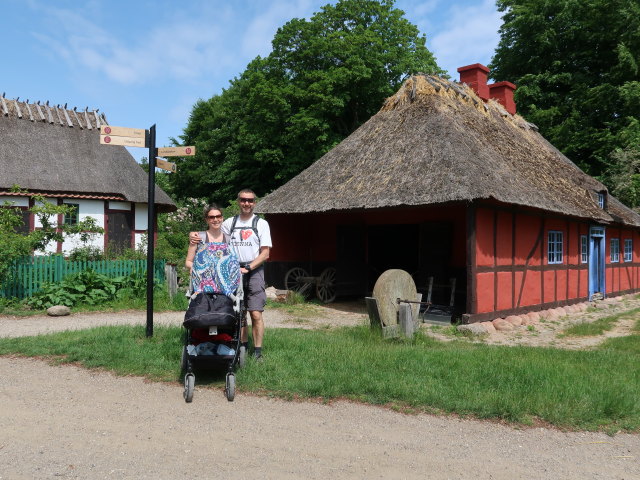 Sabine und ich im Frilandsmuseet in Kongens Lyngby (1. Juni)