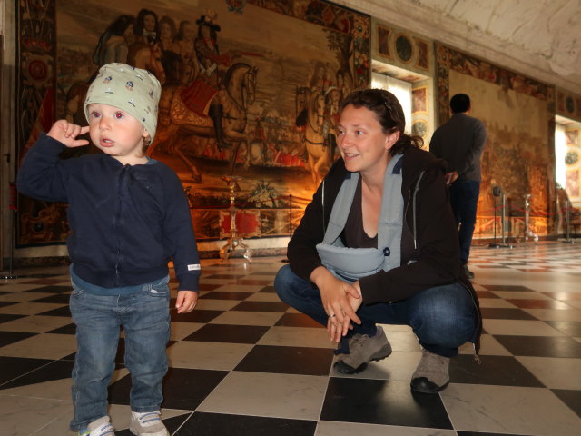 Nils und Sabine im Rosenborg Slot in København (2. Juni)