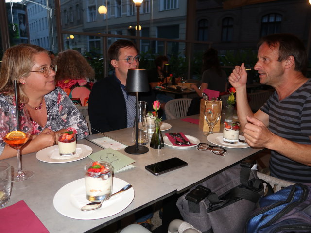 Doris, Jakob und Jörg im Pasta e Basta