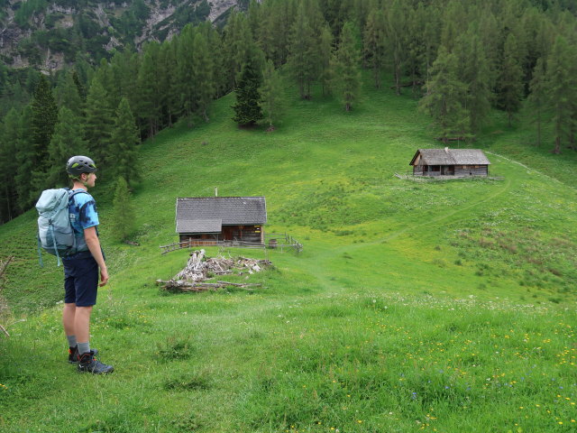 Tim auf der Hochsteinalm, 1.296 m (7. Juni)