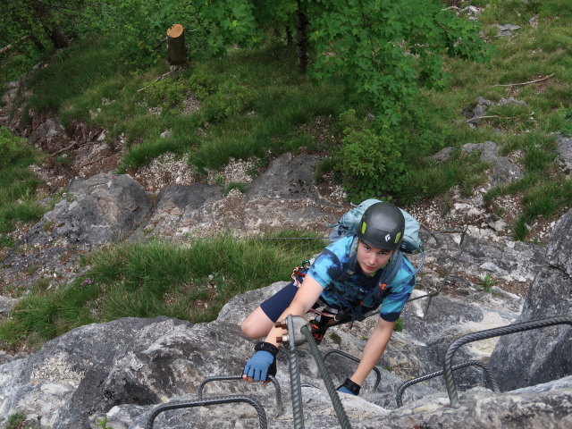 Poppenberg-Klettersteig: Tim (7. Juni)