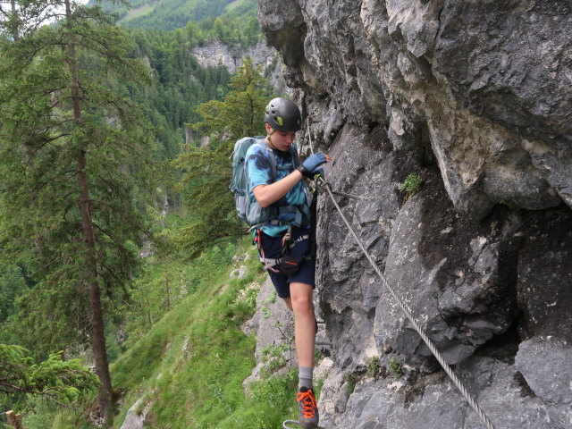 Poppenberg-Klettersteig: Tim (7. Juni)