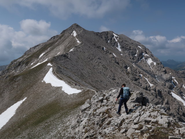 Tim zwischen Schrocken und Kaminspitz (9. Juni)