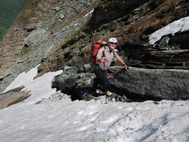 Reinhard zwischen Schmiedingerscharte und Schmiedingerkar (14. Juni)