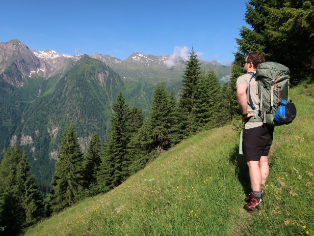 Christian zwischen Krapfgrund und Harleitenalm (21. Juni)