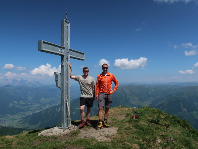 Christian und ich am Imbachhorn, 2.470 m (21. Juni)