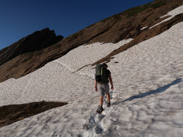 Christian am Gleiwitzer Höhenweg im Ochsenkar (22. Juni)