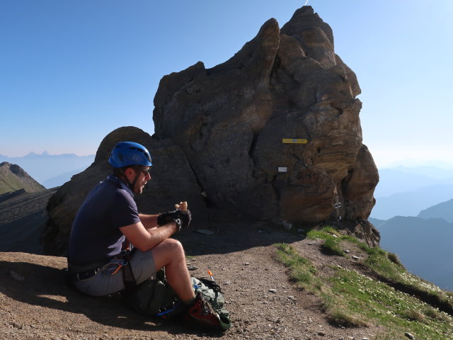 Christian am Gleiwitzer Höhenweg in der Oberen Jägerscharte, 2.752 m (22. Juni)