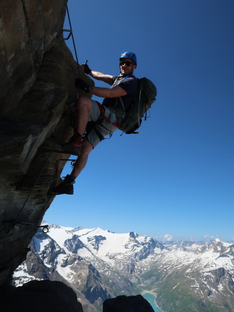 Christian zwischen Hirzbachtörl und Kleinem Tenn (22. Juni)