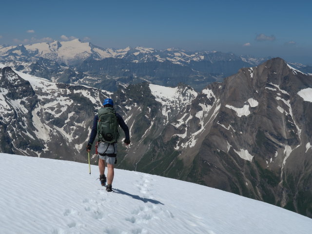 Christian zwischen Schneespitze und Kleinem Tenn (22. Juni)