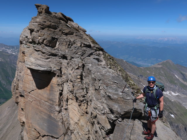 Christian zwischen Kleinem Tenn und Hirzbachtörl (22. Juni)