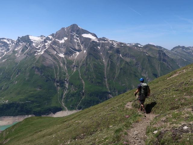 Christian am Gleiwitzer Höhenweg zwischen Kempsenkopf und Hauseben (22. Juni)
