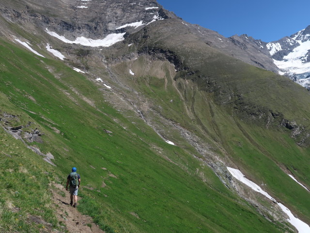 Christian am Gleiwitzer Höhenweg zwischen Hauseben und Karlbach (22. Juni)