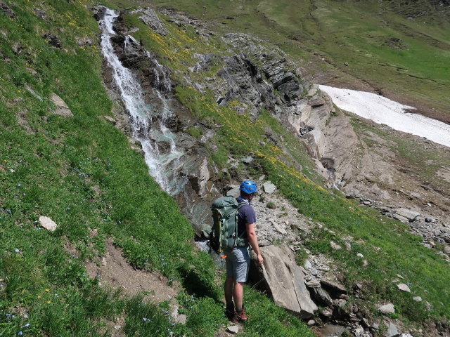 Christian am Gleiwitzer Höhenweg beim Karlbach (22. Juni)