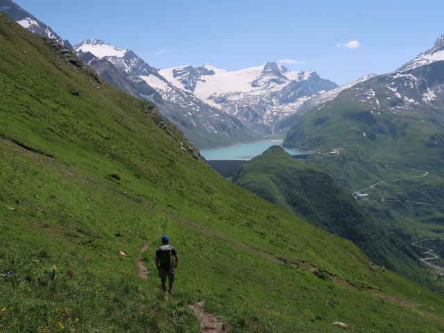 Christian am Gleiwitzer Höhenweg zwischen Karlbach und Kalter Pein (22. Juni)