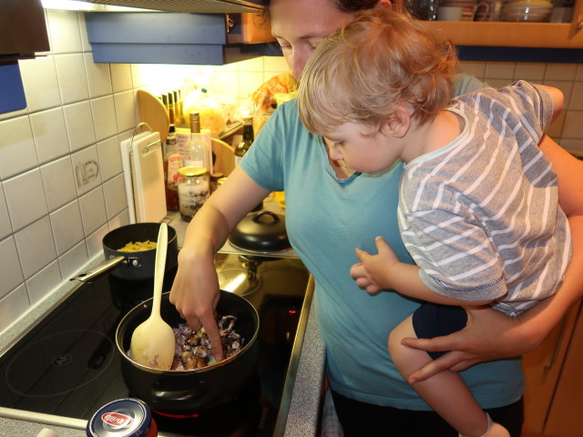 Sabine und Nils in unserer Wohnung