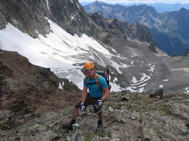 Aaron zwischen Aperem Madatschjoch und Kaunergrathütte (28. Juni)