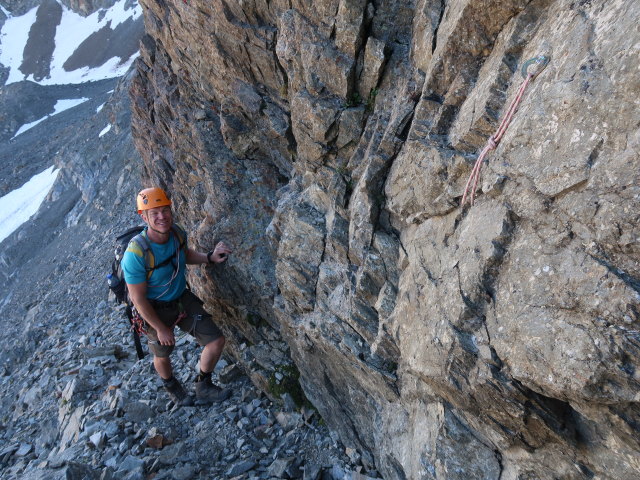 Aaron am Verpeilspitze-Normalweg (29. Juni)