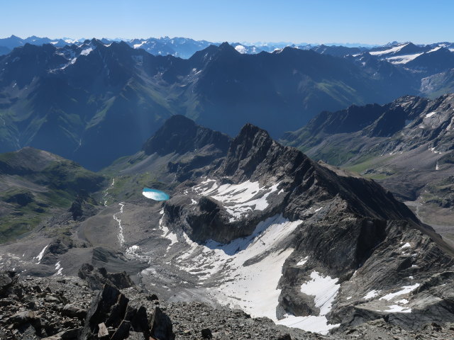 von der Verpeilspitze Richtung Südosten (29. Juni)