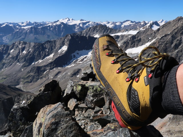 Ich auf der Verpeilspitze, 3.423 m (29. Juni)