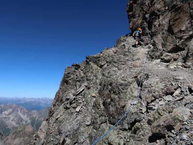 Aaron am Verpeilspitze-Normalweg (29. Juni)