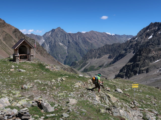 Aaron zwischen Kaunergrathütte und Plangerosstal (29. Juni)