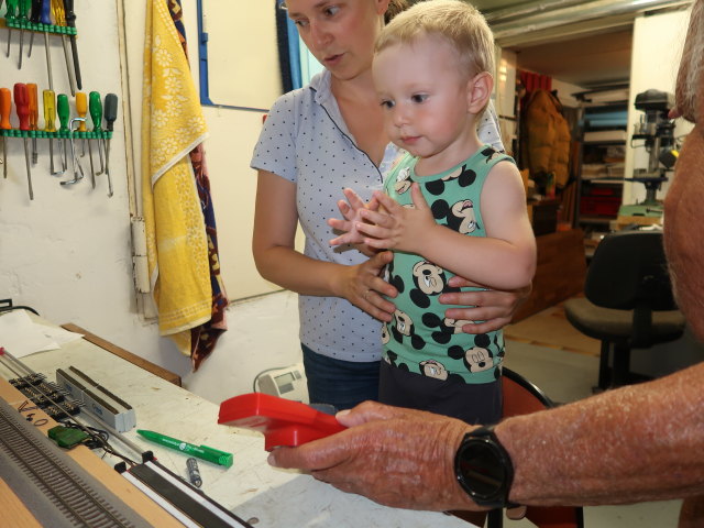 Sabine und Nils im Haus meiner Eltern