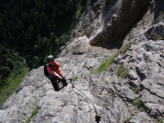 Klostertaler Klettersteig: Carmen im Abschnitt 2 'Bella Vista'