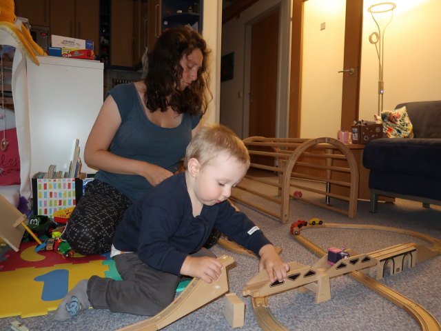 Sabine und Nils in unserer Wohnung