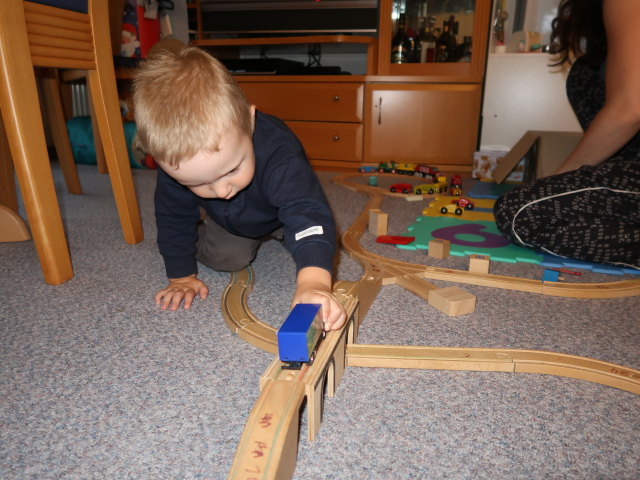 Nils und Sabine in unserer Wohnung