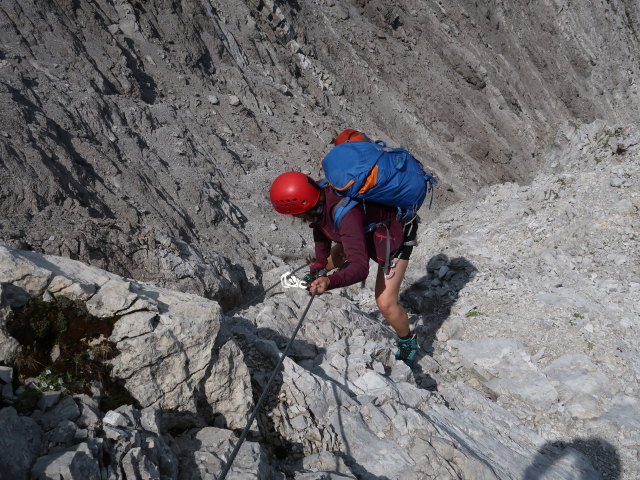 Arlberger Klettersteig: Angela zwischen Weißschrofenspitze und Lisunspitze (19. Juli)