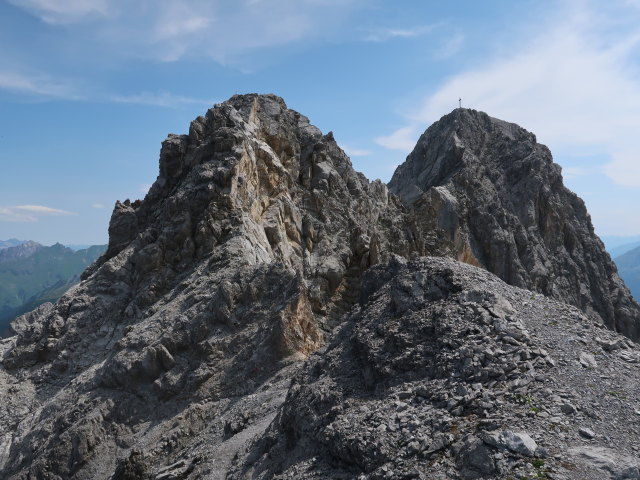 Arlberger Klettersteig: Angela zwischen Weißschrofenspitze und Lisunspitze (19. Juli)