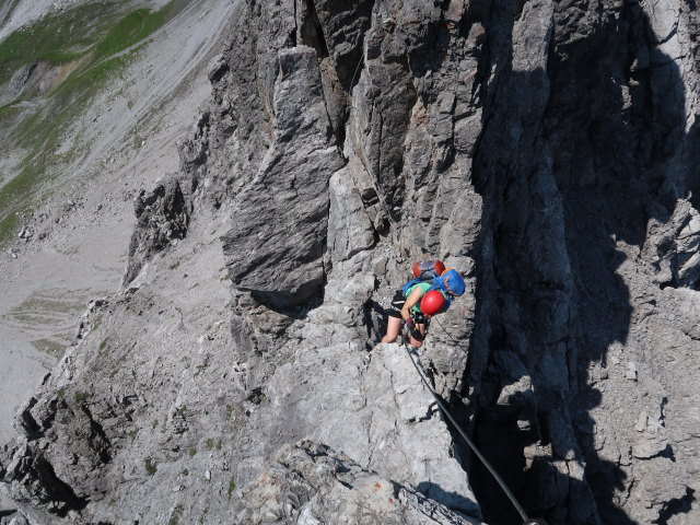 Arlberger Klettersteig: Angela zwischen Weißschrofenspitze und Lisunspitze (19. Juli)