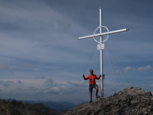Ich auf der Fanggekarspitze, 2.640 m (20. Juli)