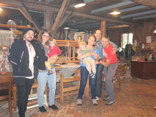 Manuel, Hannelore, Ella, Nils, Sabine, Ursa und ich im lebendigen Museum