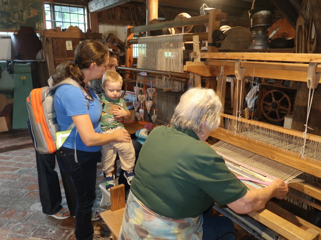 Sabine, Ursa und Nils im lebendigen Museum